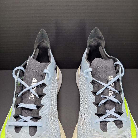 Adidas Adizero Boston 12 Wonder Blue Lucid Lemon Shoes ID4233 Men's Size 12 - Picture 6 of 12